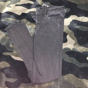 Black American Eagle Skinny Jeans